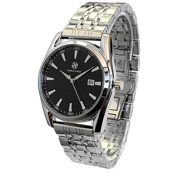 Pablo Raez muški kvarcni sat, kućište i remen od nehrđajućeg čelika, kalendar, vodootpornost 30M, prilagodljiv