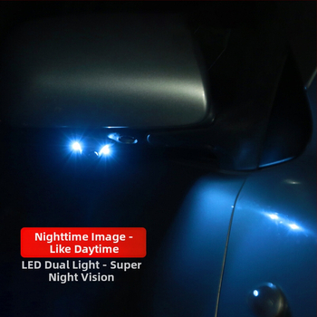 Κάμερα νεκρής ζώνης αυτοκινήτου με δεξιά προβολή και εμπρός/πίσω πλευρικό θέαμα, 12V, 360° ρύθμιση, ανάλυση 480×272, AV σήμα, 6W