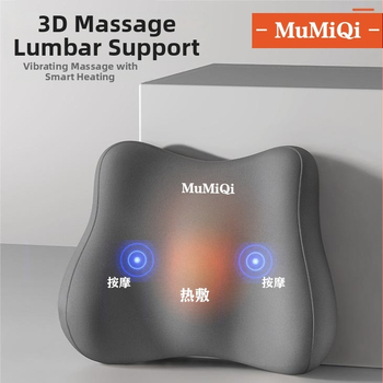 Elektriska masāžas spilventiņš birojā ar apkuri un jostasvietas atbalstu, daudzfunkcionāls jostas spilventiņš ar atmiņas putu pildījumu, Drikong materiāls
