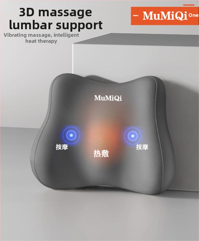 Elektriska masāžas spilventiņš birojā ar apkuri un jostasvietas atbalstu, daudzfunkcionāls jostas spilventiņš ar atmiņas putu pildījumu, Drikong materiāls