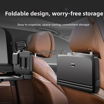 Galinis sulankstomas staliukas automobiliui, plastikinis, daugiafunkcinis, sienos montavimas, universalus