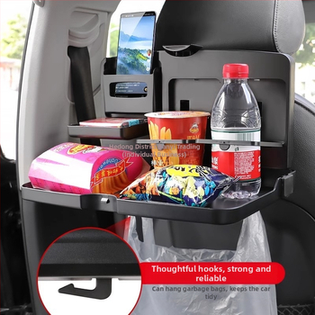Galinis sulankstomas staliukas automobiliui, plastikinis, daugiafunkcinis, sienos montavimas, universalus