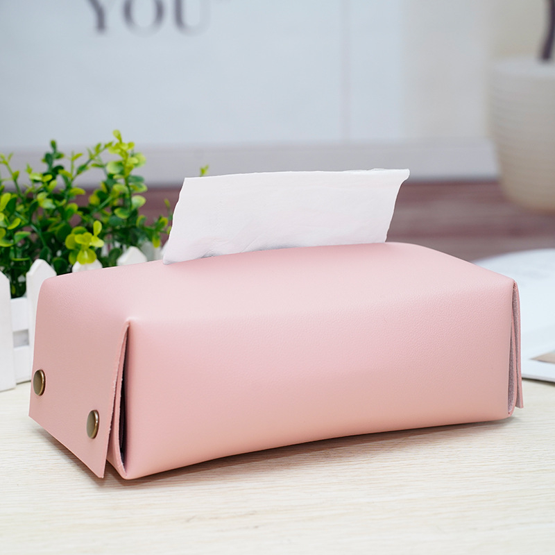 PU ādas kvadrātveidīga salvetu kārba – augstas blīvuma plāksne, noņemamas salvetes, daudzfunkcionāla, moderns minimālisma dizains