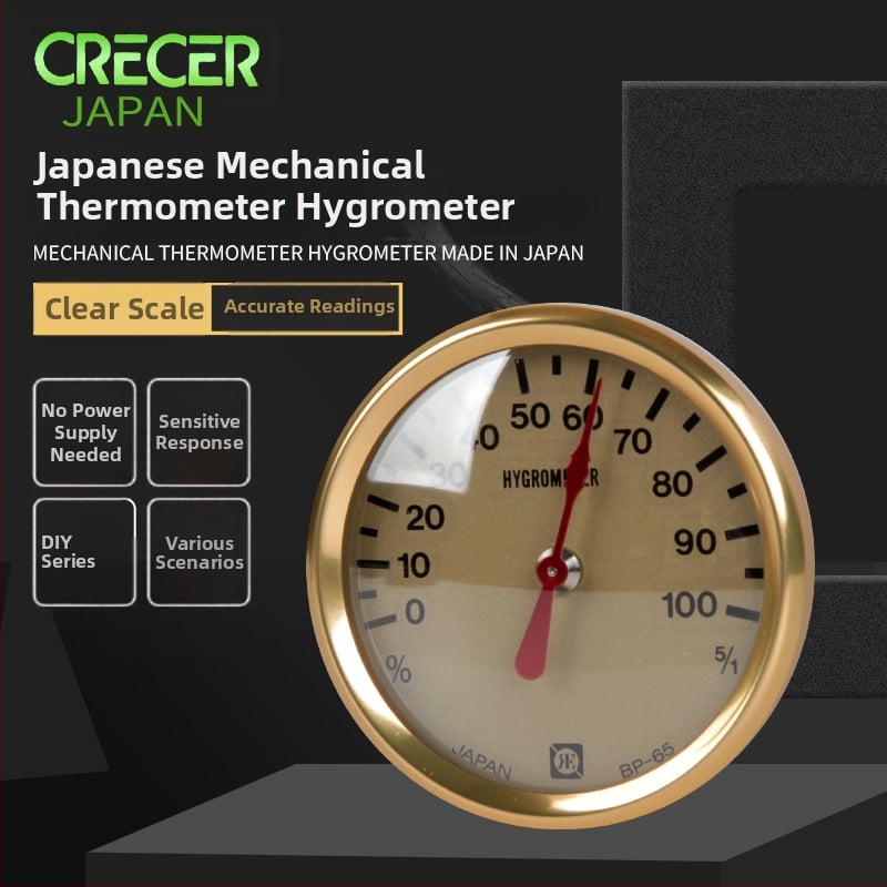 Crecer CR-17 Iekštelpu termohigrometrs; dubultā uzstādīšana (vertikāli vai pakārts); augsta precizitāte temperatūras un mitruma mērīšanai bērnu un vecāku telpām