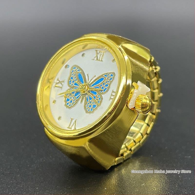 Žiedinis laikrodis – Kvarcinis SL68 mechanizmas; Nerūdijančio plieno dirželis; Korpusas: lydinys; Vandens atsparumas: Nėra atsparumo vandeniui