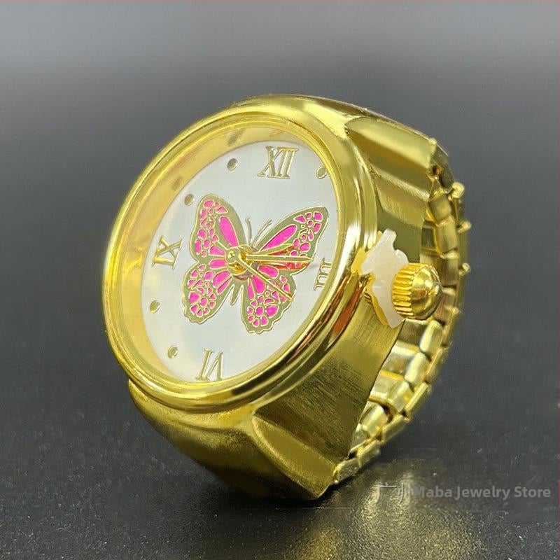 Žiedinis laikrodis – Kvarcinis SL68 mechanizmas; Nerūdijančio plieno dirželis; Korpusas: lydinys; Vandens atsparumas: Nėra atsparumo vandeniui