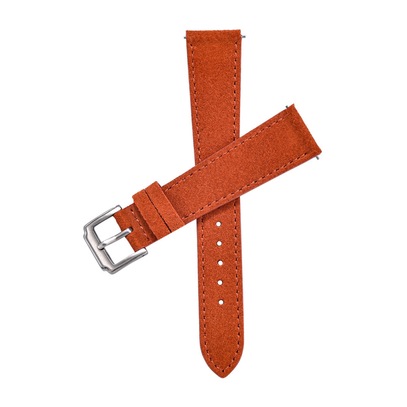 Ремешка за часовник от естествена кожа с винтидж текстура върху върхния слой, съвместима с Apple Watch и други марки, пусната през пролетта на 2024 г., стил луксозен