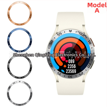 Безел пръстен от неръждаема стомана за Samsung Watch6 Classic, съвместим с 43/47 мм, без закопчалка, 10 g