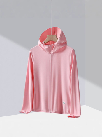 Kaput s kapuljom i UPF50+ zaštitom od sunca, letnja poliester smjesa, zatvarač