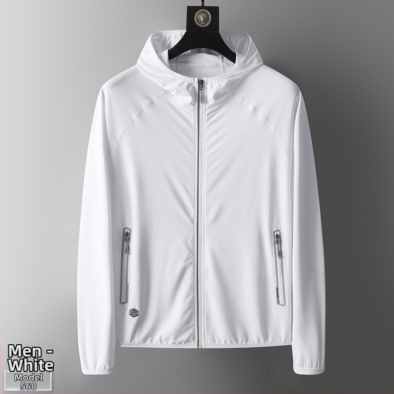 Anloma kültéri szélkabát – uniszex, lélegző anyag 87% poliészter, 13% spandex, UV50+ védelem, kapucnis, nyár–tavasz