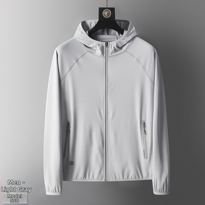 Anloma kültéri szélkabát – uniszex, lélegző anyag 87% poliészter, 13% spandex, UV50+ védelem, kapucnis, nyár–tavasz