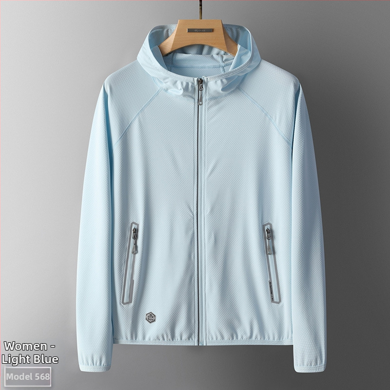 Anloma kültéri szélkabát – uniszex, lélegző anyag 87% poliészter, 13% spandex, UV50+ védelem, kapucnis, nyár–tavasz