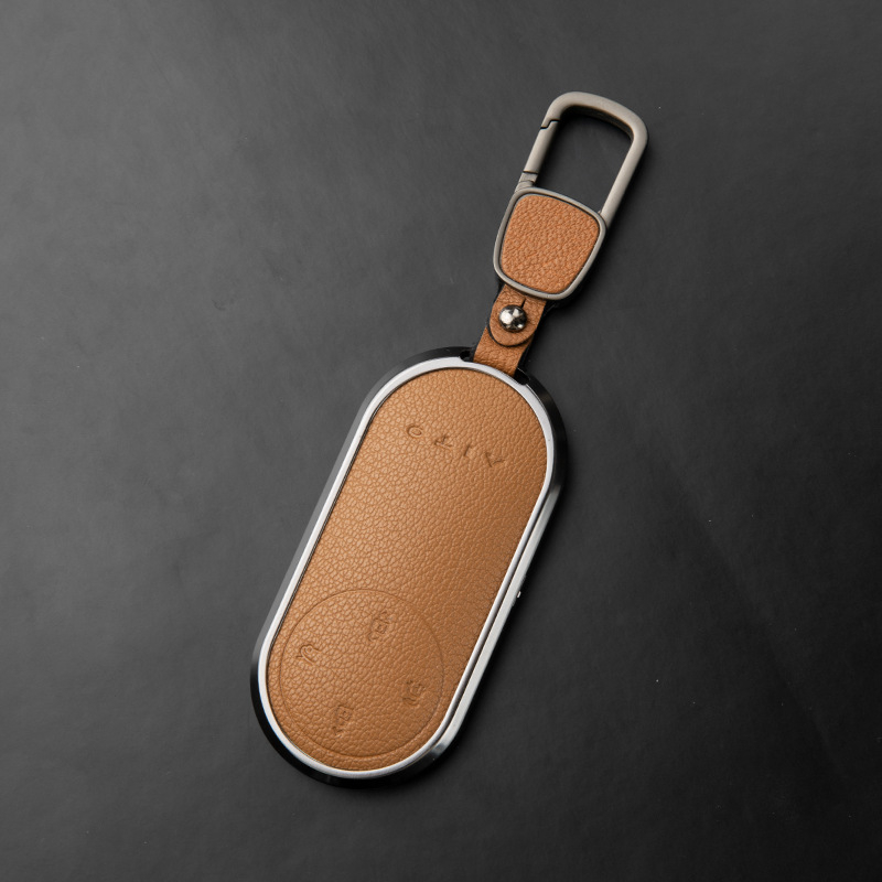 Kućište za ključeve Wenjie M9 od ovčje kože, visokokvalitetan kožni poklopac, kompatibilno s Huawei AITO Ultra/Max Edition, M7 Extended Range, M5, M8; bez prilagođavanja