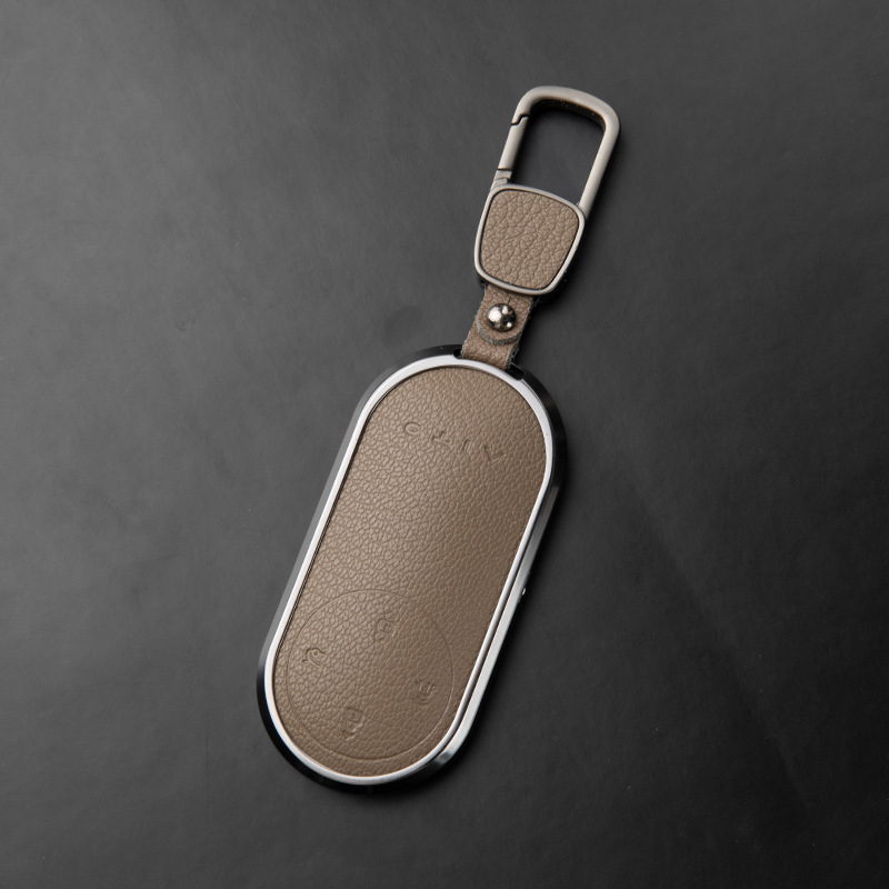 Kućište za ključeve Wenjie M9 od ovčje kože, visokokvalitetan kožni poklopac, kompatibilno s Huawei AITO Ultra/Max Edition, M7 Extended Range, M5, M8; bez prilagođavanja