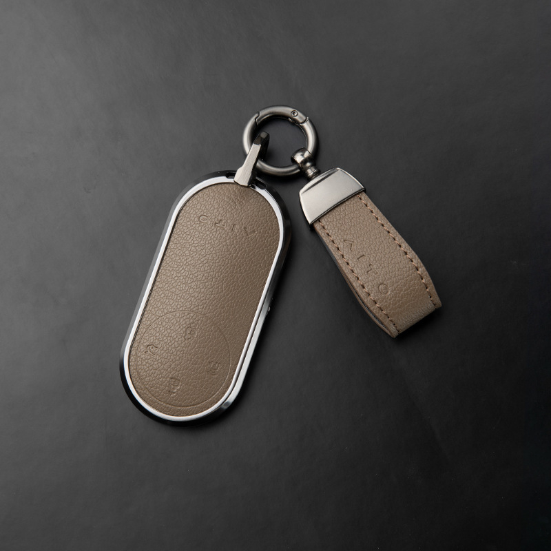 Kućište za ključeve Wenjie M9 od ovčje kože, visokokvalitetan kožni poklopac, kompatibilno s Huawei AITO Ultra/Max Edition, M7 Extended Range, M5, M8; bez prilagođavanja