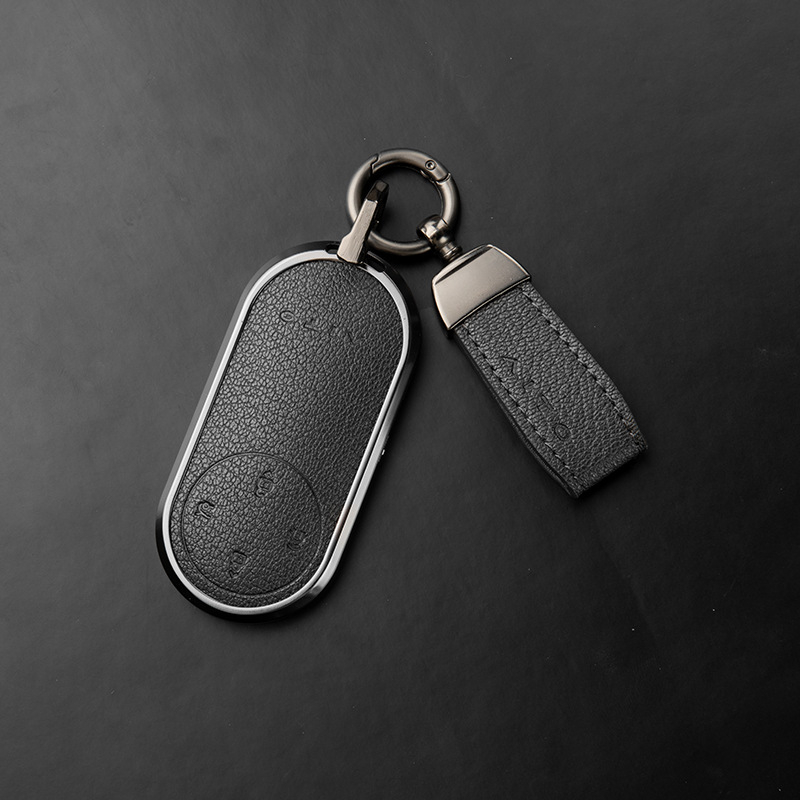 Kućište za ključeve Wenjie M9 od ovčje kože, visokokvalitetan kožni poklopac, kompatibilno s Huawei AITO Ultra/Max Edition, M7 Extended Range, M5, M8; bez prilagođavanja