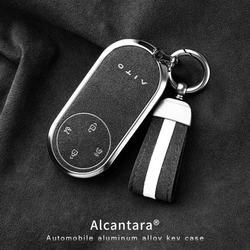 Binpai Alcantara futrola za ključ za Wenjie M9/M8 (24/25 modela) — vrhunski suede završetak, nije prilagodljivo