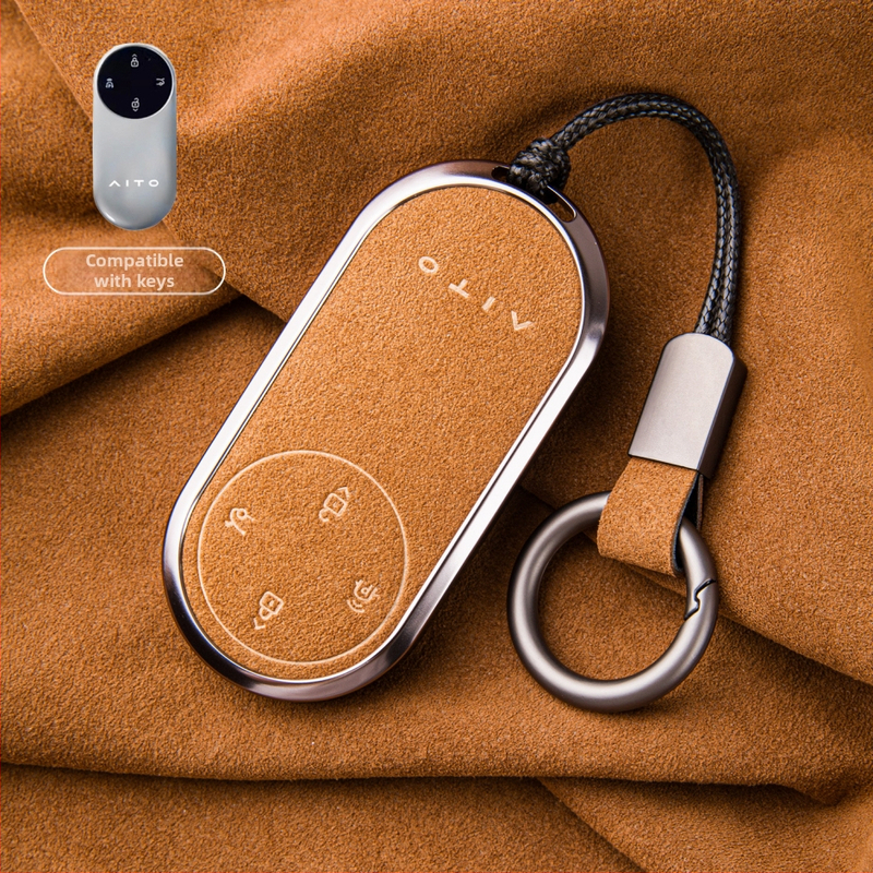 Binpai Alcantara futrola za ključ za Wenjie M9/M8 (24/25 modela) — vrhunski suede završetak, nije prilagodljivo