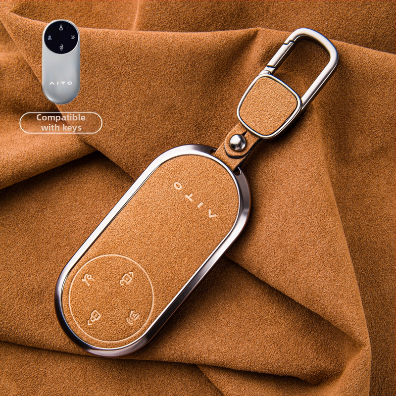 Binpai Alcantara futrola za ključ za Wenjie M9/M8 (24/25 modela) — vrhunski suede završetak, nije prilagodljivo