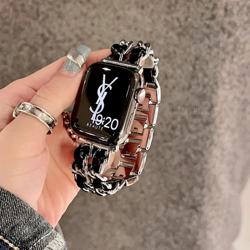 Metalni remen za Apple Watch s dvostrukim lancem, moderan dizajn, kopča na klik