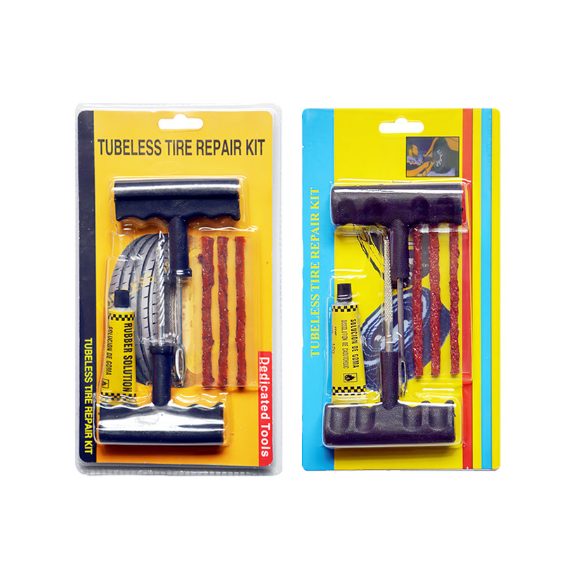 Riepu remonta komplekts no dzelzs un PP+PVC konstrukcijas, paredzēts motocikliem un elektriskajiem transportlīdzekļiem