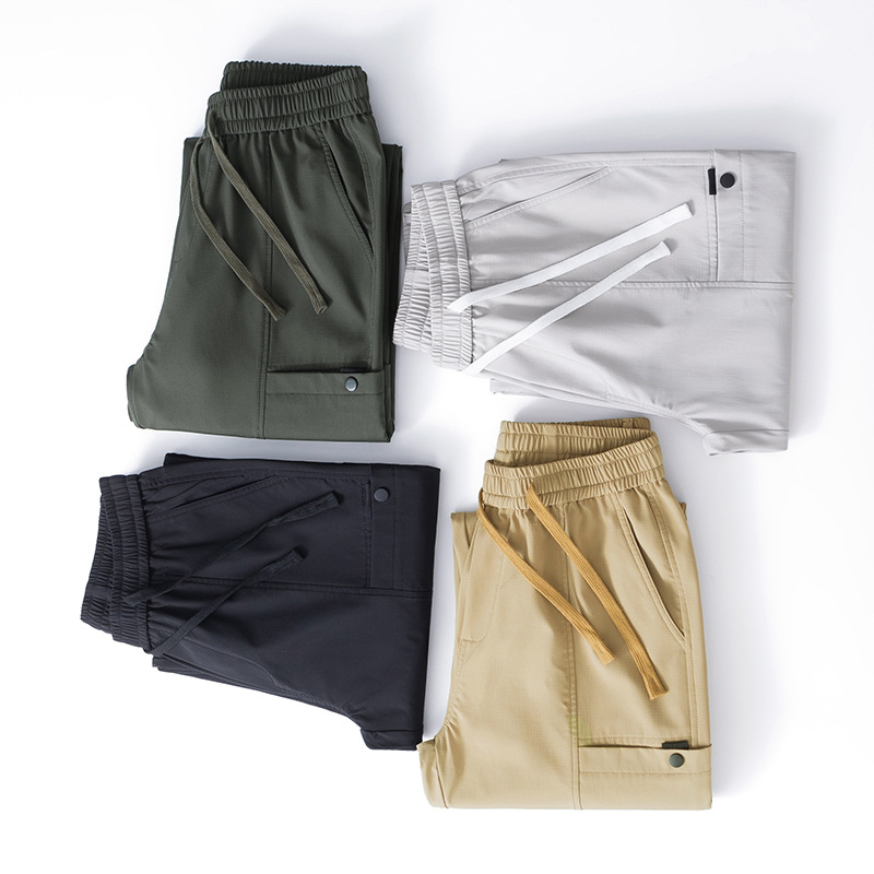 Meeste cargo püksid fleece-vooderdusega, sirge lõige, keskmine vöökoht, nooruslik linnal stiil, pikad püksid