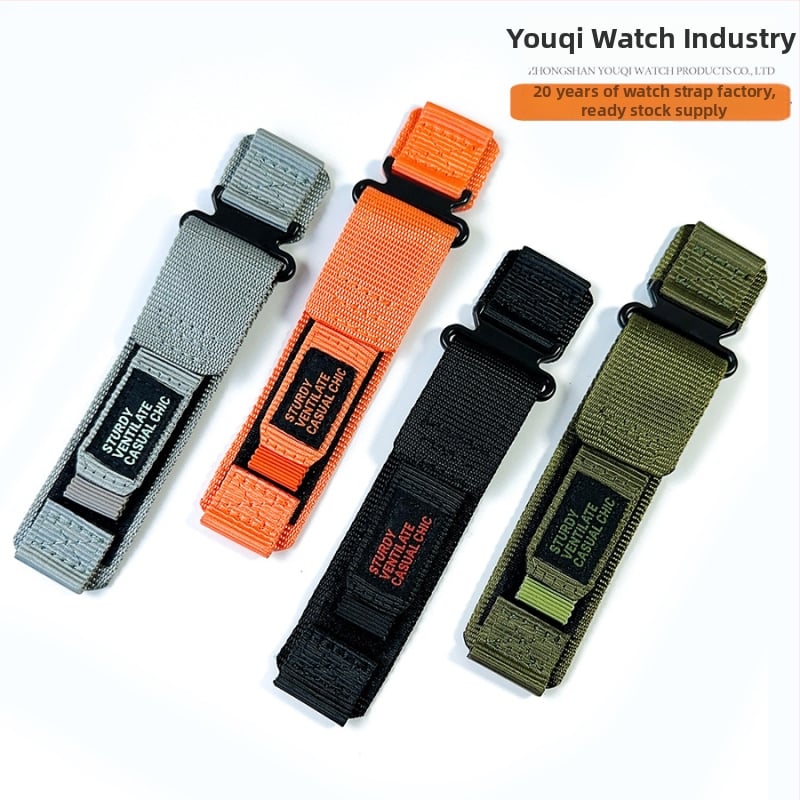 Najlon Velcro sportski remen za sat, sportski stil, sučelje 20/22 mm, kompatibilan sa Samsung, Apple, univerzalno, Jialing, Huawei, Fitbit