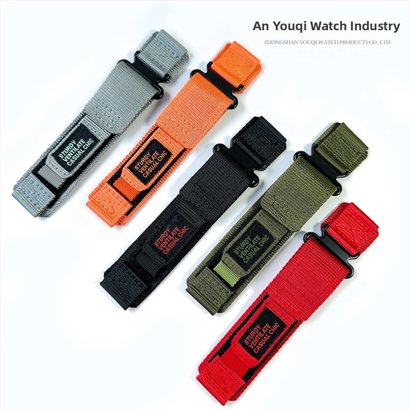 Najlon Velcro sportski remen za sat, sportski stil, sučelje 20/22 mm, kompatibilan sa Samsung, Apple, univerzalno, Jialing, Huawei, Fitbit