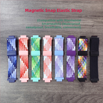 Ремеш за смарт часовник Little Genius, плетен найлонов ремък с магнитно закопчаване, съвместим със Z10/Z9/Z8/Z7/Z6S/Z5Q/D3/Q2A/D2 (Тегло: 10 g; Материал на ремъка: найлонова плитка; Закопчаване: магнитно; Съвместимост: Z10/Z9/Z8/Z7/Z6S/Z5Q/D3/Q2A/D2)