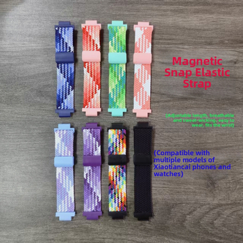 Ремеш за смарт часовник Little Genius, плетен найлонов ремък с магнитно закопчаване, съвместим със Z10/Z9/Z8/Z7/Z6S/Z5Q/D3/Q2A/D2 (Тегло: 10 g; Материал на ремъка: найлонова плитка; Закопчаване: магнитно; Съвместимост: Z10/Z9/Z8/Z7/Z6S/Z5Q/D3/Q2A/D2)