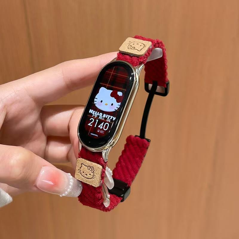 Corduroy каишка за Xiaomi Mi Band 9 — Jinlianfa, зима 2025, минималистичен и универсален стил