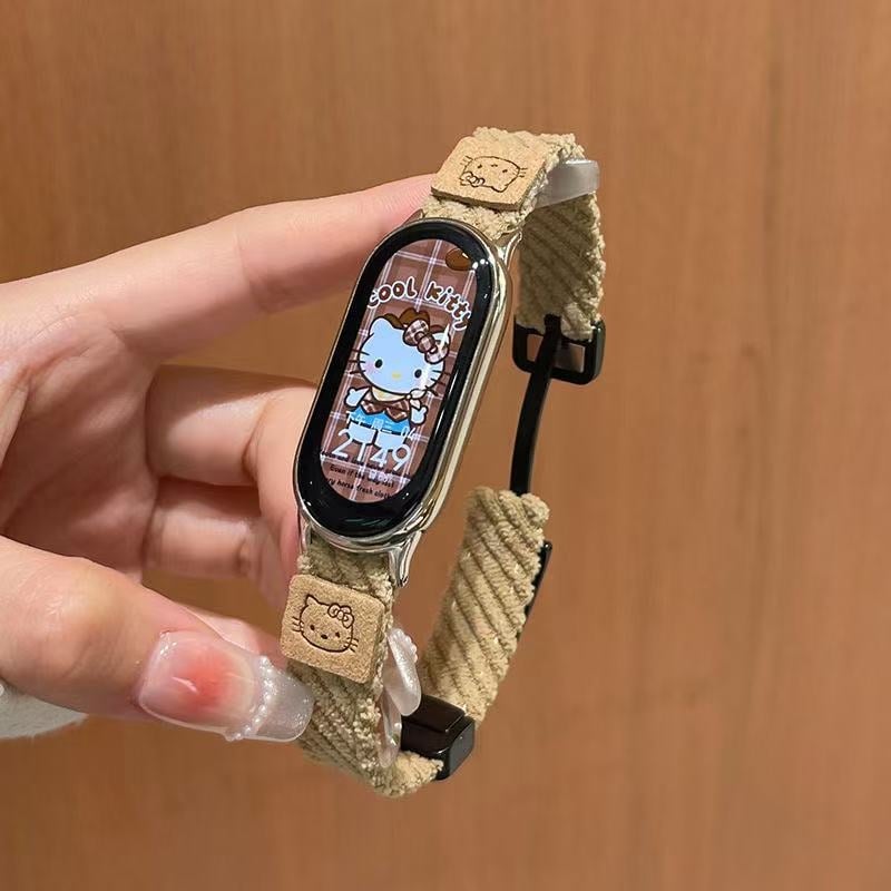 Corduroy каишка за Xiaomi Mi Band 9 — Jinlianfa, зима 2025, минималистичен и универсален стил