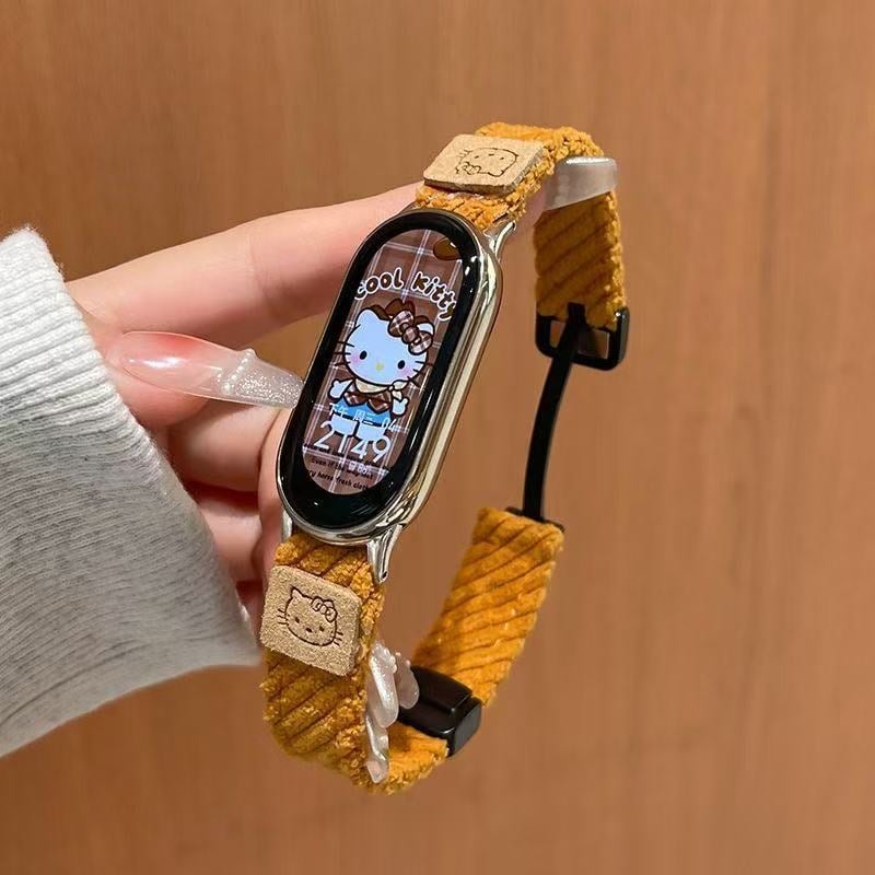 Corduroy каишка за Xiaomi Mi Band 9 — Jinlianfa, зима 2025, минималистичен и универсален стил