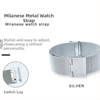 Стоманена каишка за смарт часовник, солидна конструкция с дизайн „три топчета“, бързо освобождаване и закопчалка с двойно натискане, съвместима с 22–24 мм интерфейс