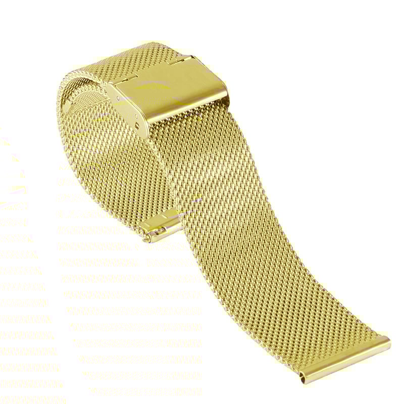 Стоманена каишка за смарт часовник, солидна конструкция с дизайн „три топчета“, бързо освобождаване и закопчалка с двойно натискане, съвместима с 22–24 мм интерфейс