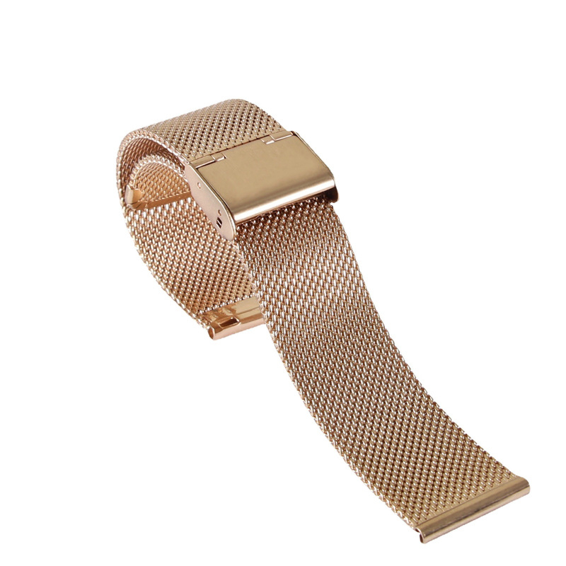 Стоманена каишка за смарт часовник, солидна конструкция с дизайн „три топчета“, бързо освобождаване и закопчалка с двойно натискане, съвместима с 22–24 мм интерфейс