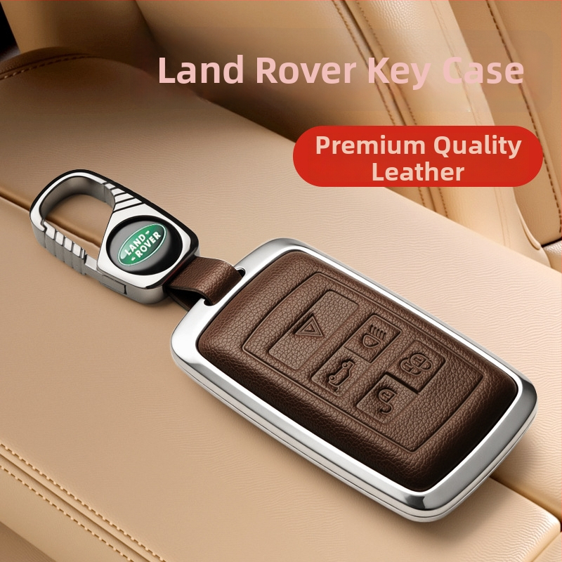 Land Rover võtmeümbris — ühildu Range Rover Evoque, Discovery 4, Velar, Freelander 2, Defender (Materjal: tsinkide segu; Bränd: PCS; Stiil: äriline; Kohandamine: Jah)