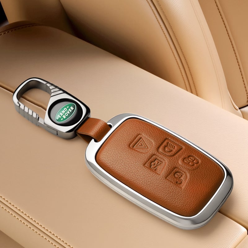 Land Rover võtmeümbris — ühildu Range Rover Evoque, Discovery 4, Velar, Freelander 2, Defender (Materjal: tsinkide segu; Bränd: PCS; Stiil: äriline; Kohandamine: Jah)