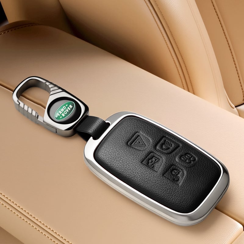 Land Rover võtmeümbris — ühildu Range Rover Evoque, Discovery 4, Velar, Freelander 2, Defender (Materjal: tsinkide segu; Bränd: PCS; Stiil: äriline; Kohandamine: Jah)
