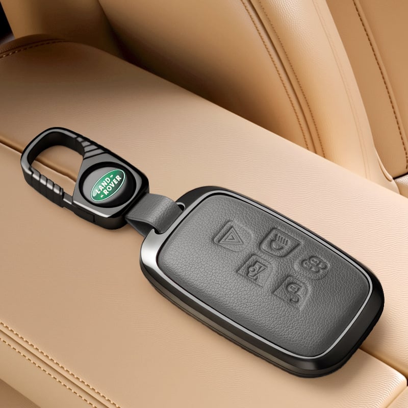 Land Rover võtmeümbris — ühildu Range Rover Evoque, Discovery 4, Velar, Freelander 2, Defender (Materjal: tsinkide segu; Bränd: PCS; Stiil: äriline; Kohandamine: Jah)