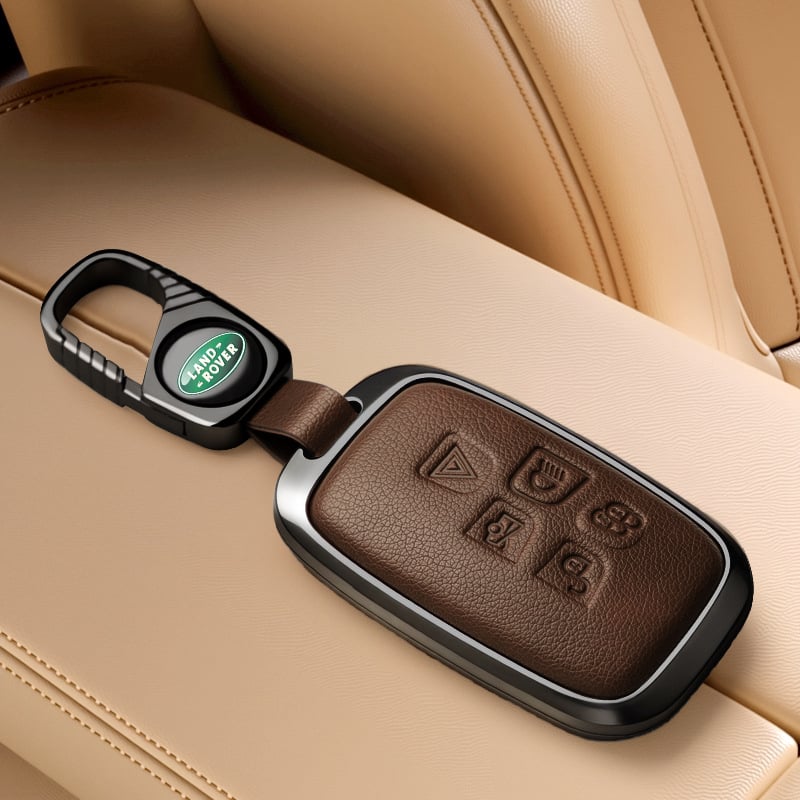 Land Rover võtmeümbris — ühildu Range Rover Evoque, Discovery 4, Velar, Freelander 2, Defender (Materjal: tsinkide segu; Bränd: PCS; Stiil: äriline; Kohandamine: Jah)