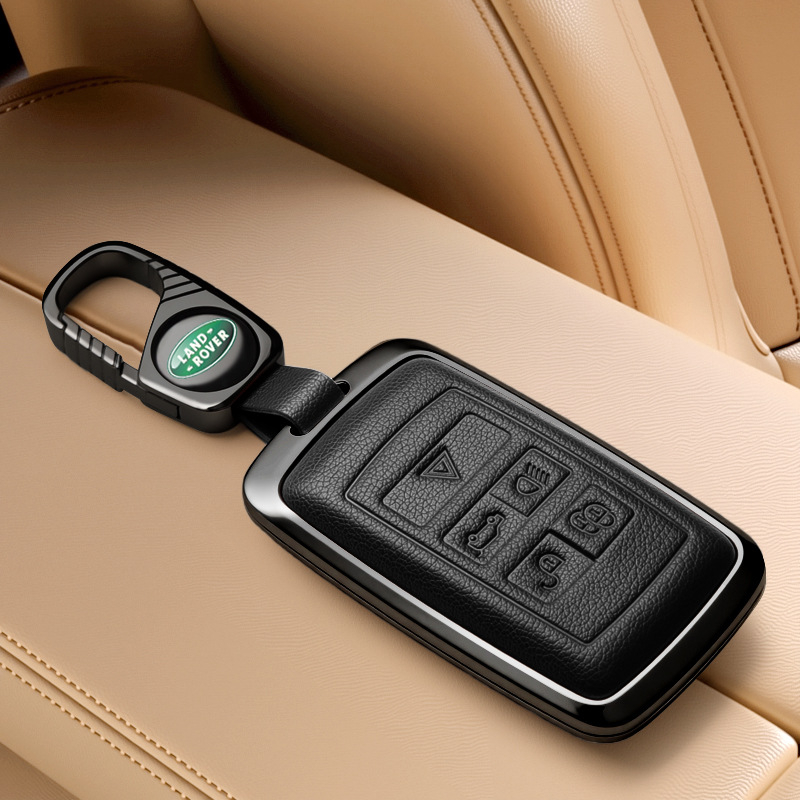 Land Rover võtmeümbris — ühildu Range Rover Evoque, Discovery 4, Velar, Freelander 2, Defender (Materjal: tsinkide segu; Bränd: PCS; Stiil: äriline; Kohandamine: Jah)