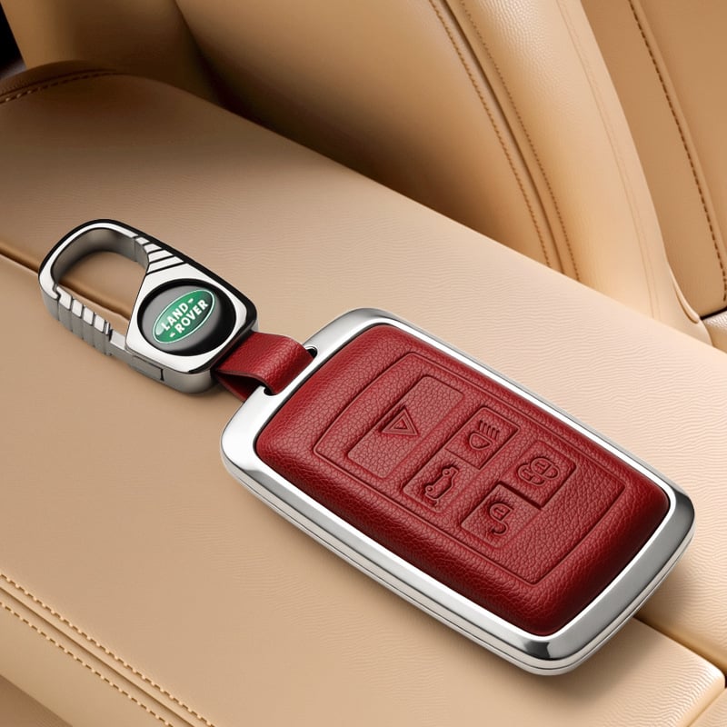 Land Rover võtmeümbris — ühildu Range Rover Evoque, Discovery 4, Velar, Freelander 2, Defender (Materjal: tsinkide segu; Bränd: PCS; Stiil: äriline; Kohandamine: Jah)