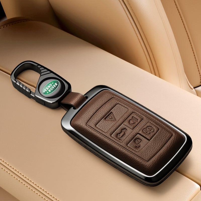 Land Rover võtmeümbris — ühildu Range Rover Evoque, Discovery 4, Velar, Freelander 2, Defender (Materjal: tsinkide segu; Bränd: PCS; Stiil: äriline; Kohandamine: Jah)