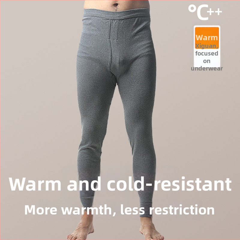 Unisex pamukaste termo hlače - visokoj pojas, debeli materijal 201-250 g/m2, bezšivne, 95-100% pamuk