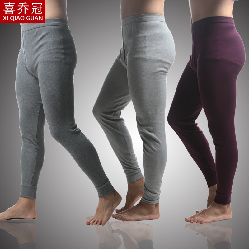 Unisex pamukaste termo hlače - visokoj pojas, debeli materijal 201-250 g/m2, bezšivne, 95-100% pamuk