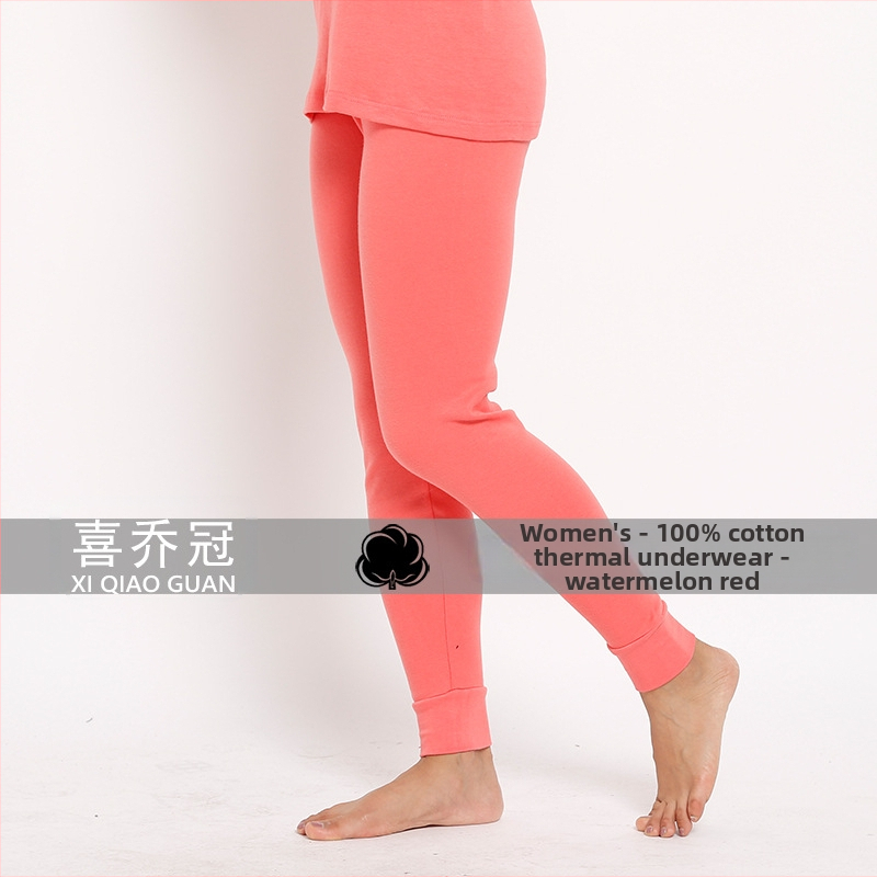 Unisex pamukaste termo hlače - visokoj pojas, debeli materijal 201-250 g/m2, bezšivne, 95-100% pamuk