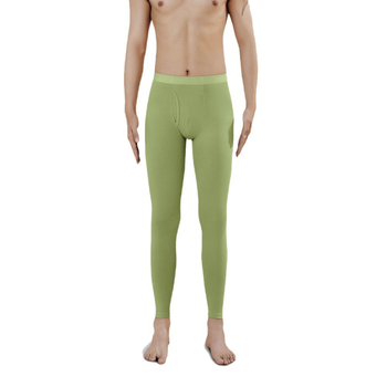 Muške termalne hlače od čistog pamuka, visoki struk, odvlačenje vlage i generiranje topline, bazni sloj za hladno vrijeme