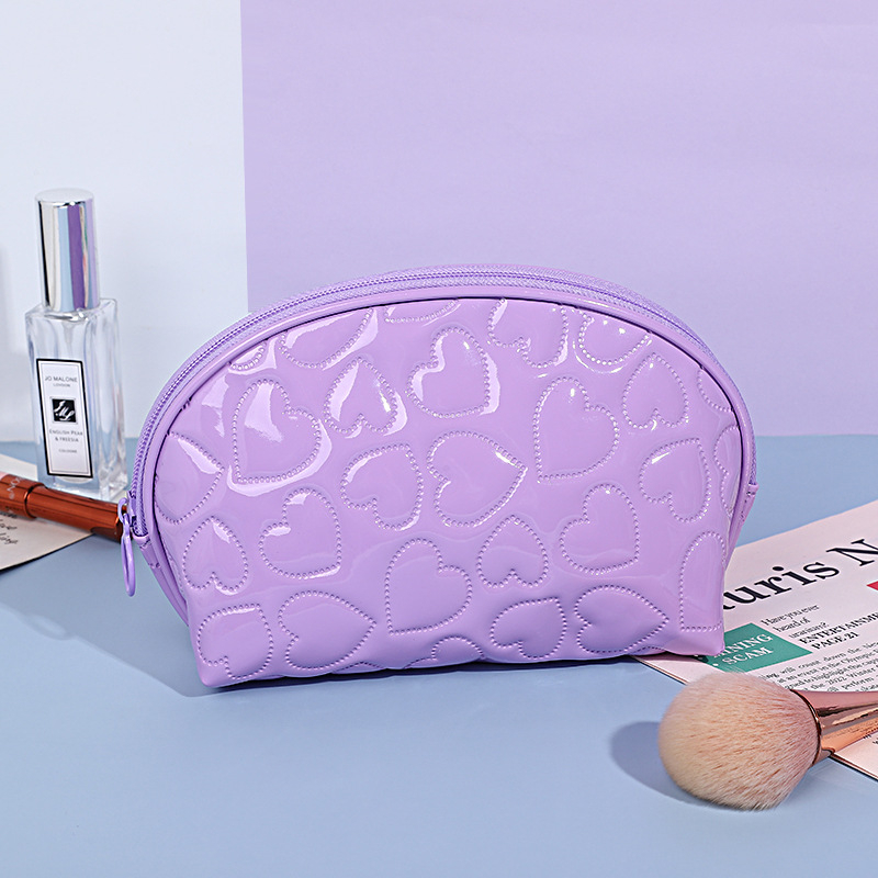 Ceļojumu kosmētikas soma, poliesters, motīvs Mīlestība, ģeometriska forma, svaigs un salds stils, sievietēm