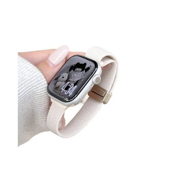 Найлоново преплетен каиш за Apple Watch с магнитно закопчаване – спортен стил, съвместим с Apple Watch, регулируем размер на интерфейса